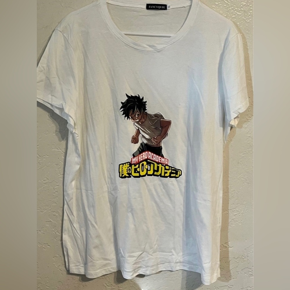 My Hero Academia Print White Shirt